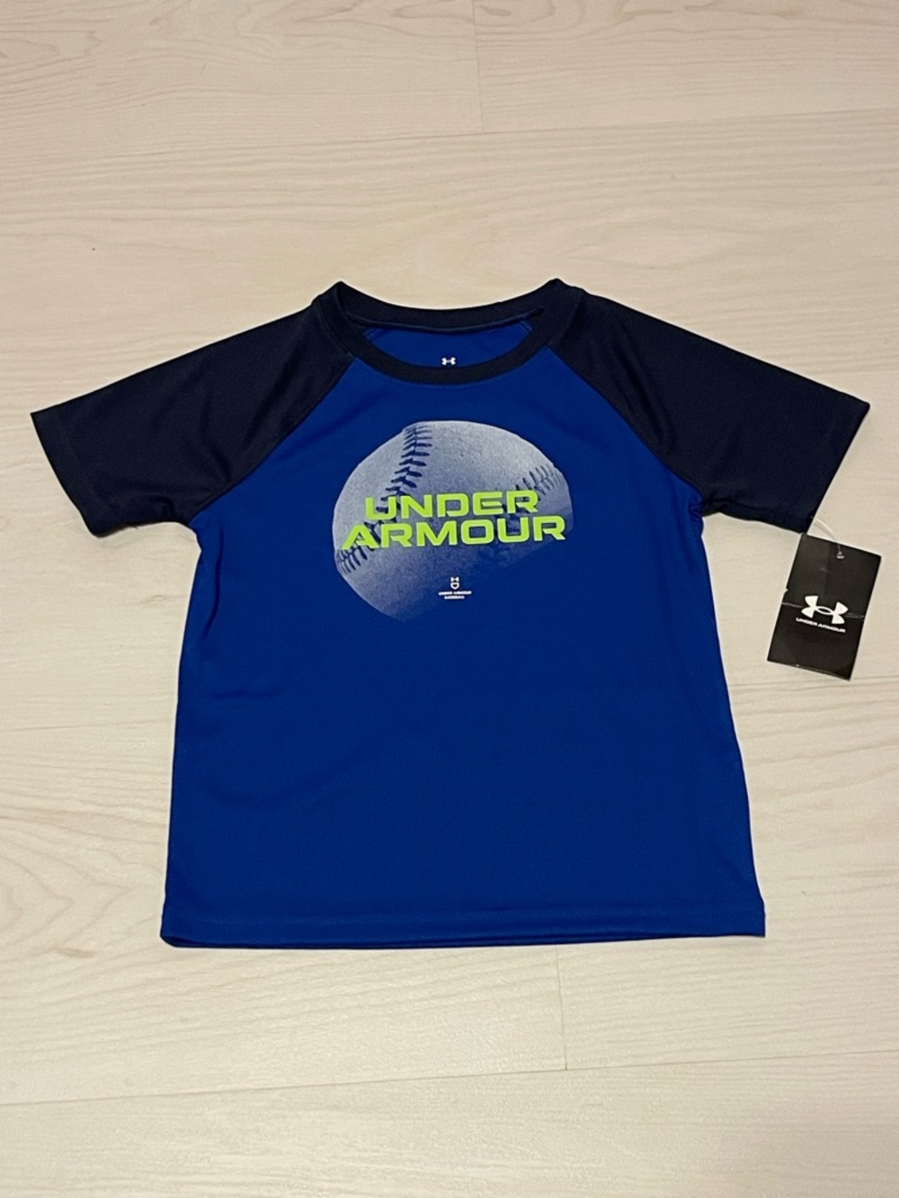 Under Armour Royal Blue & Navy Boys' Baseball Graphic Tee